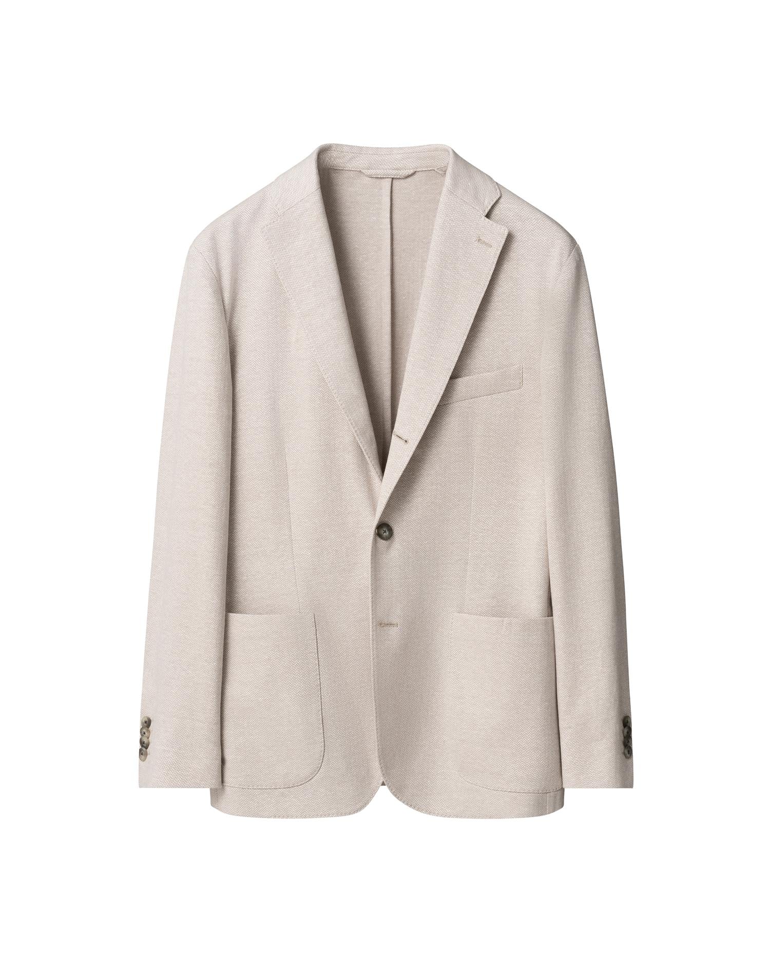 Blazer Herringbone Linen Hersey - Beige