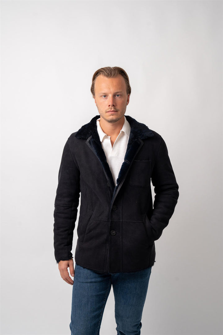 Leander Lambskin - Navy