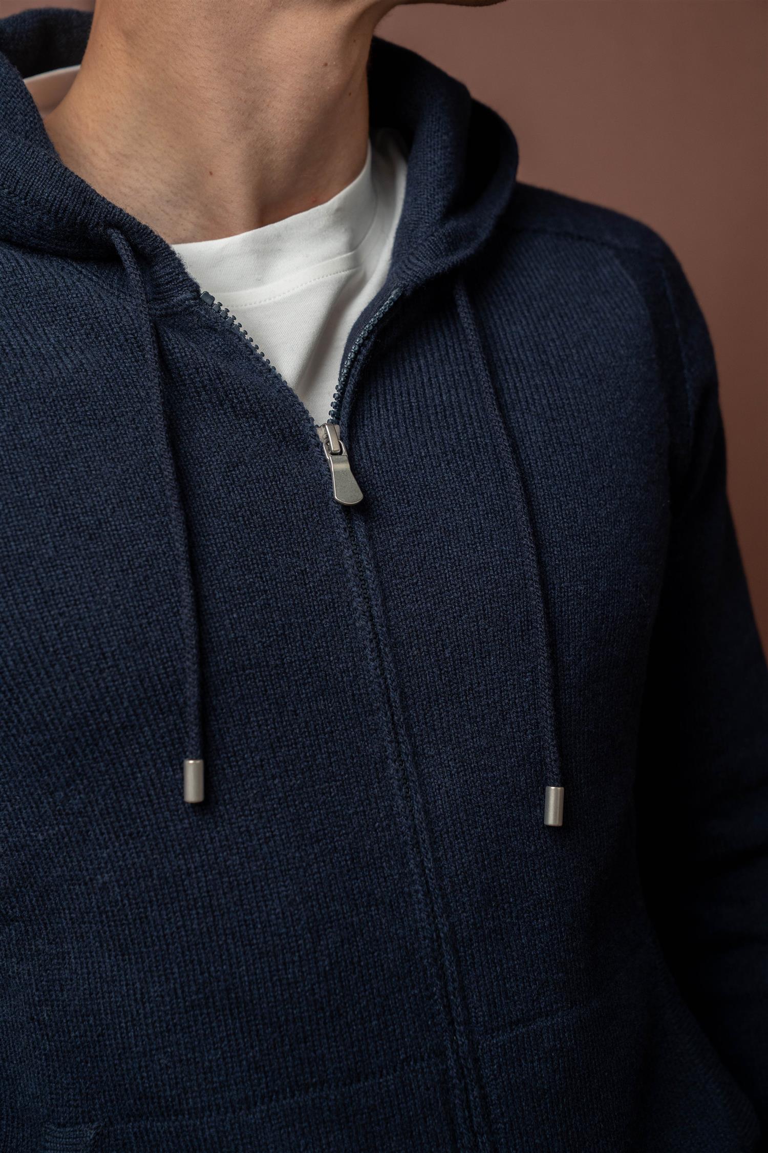 Full Zip Hoodie - Navy