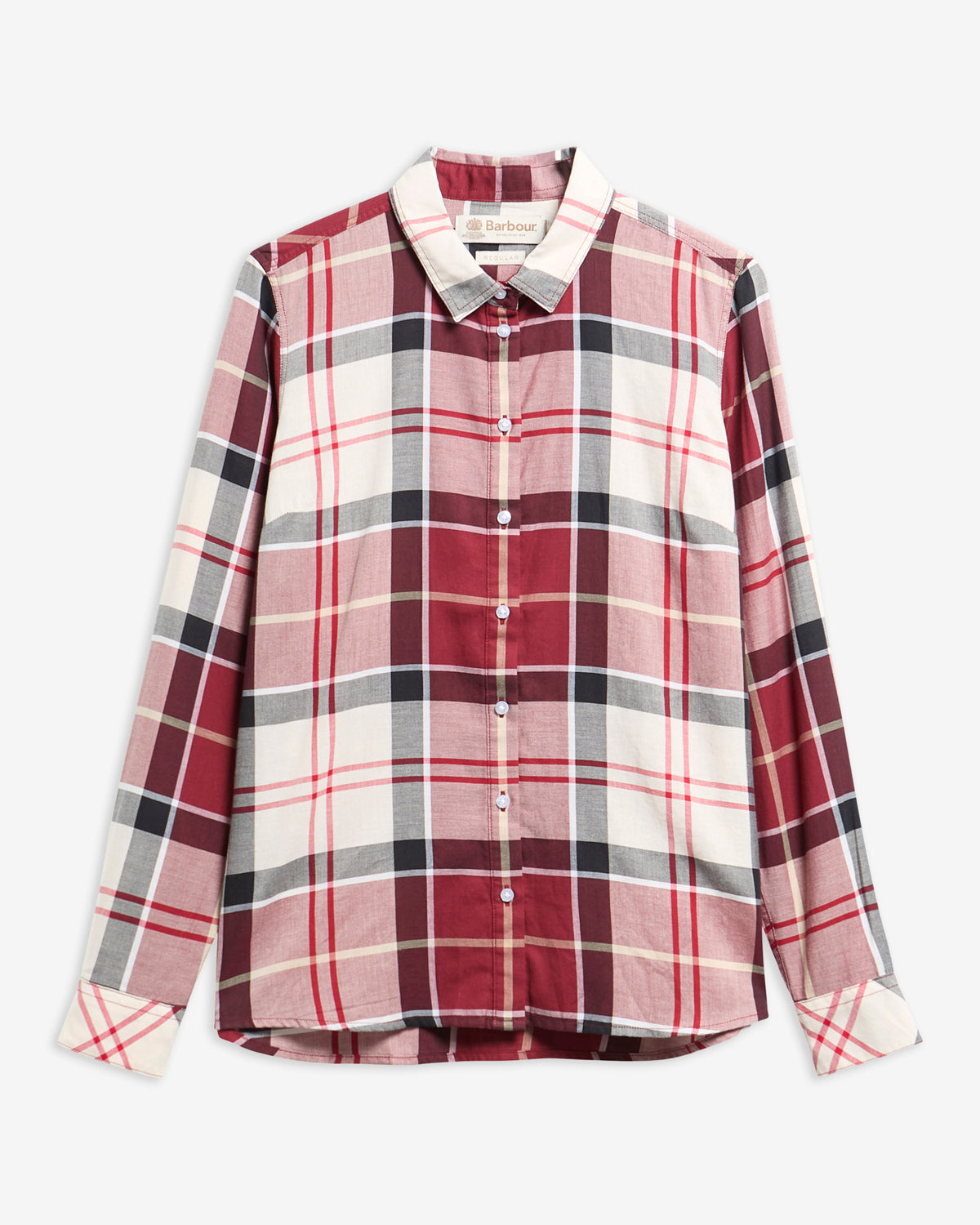 Bredon Regular Long-Sleeved Shirt - Cardinal Tartan