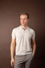 Knitted Pique Shirt - Beige