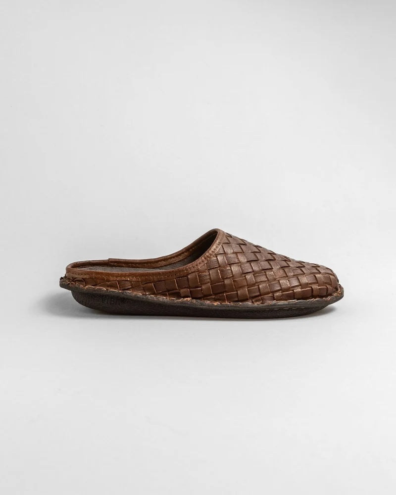 Roma Woven Leather Cocoa brown
