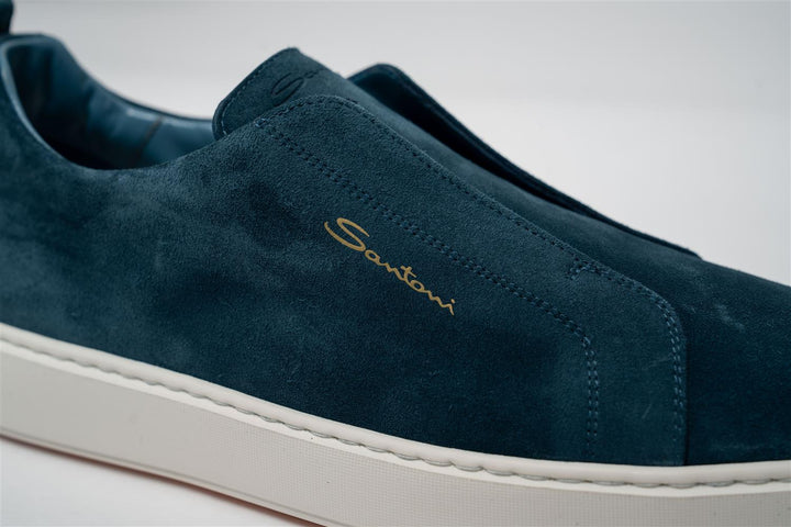 Suede Slip On Sneaker - Blue