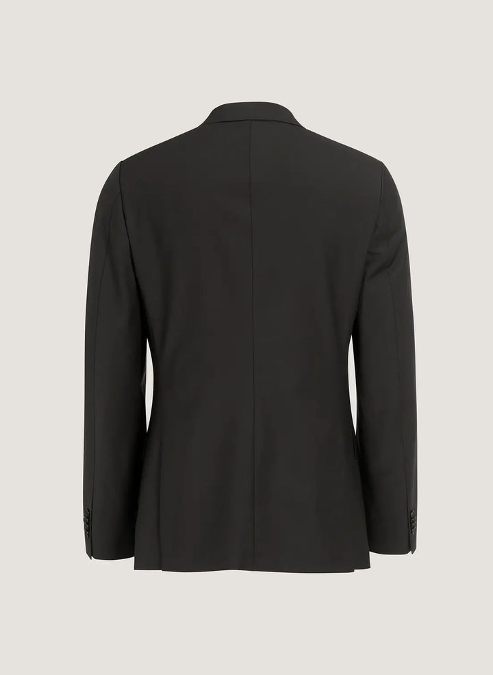 Wool Suit Jacket - Black