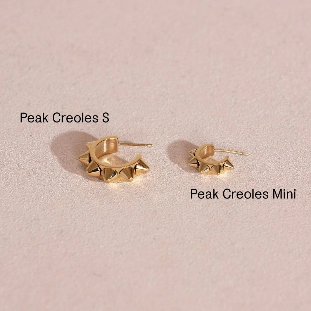 Peak Creoles Mini Gold