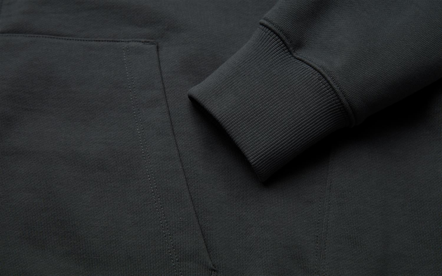 Drift Terry Zip Hood - Aurora Green