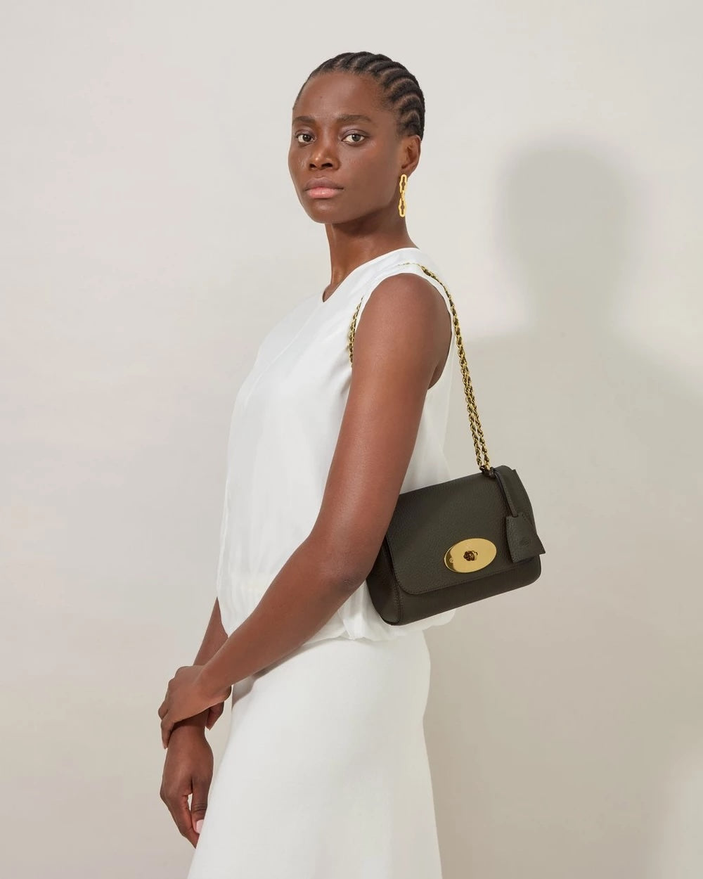 Lily Heavy Grain Juniper Green