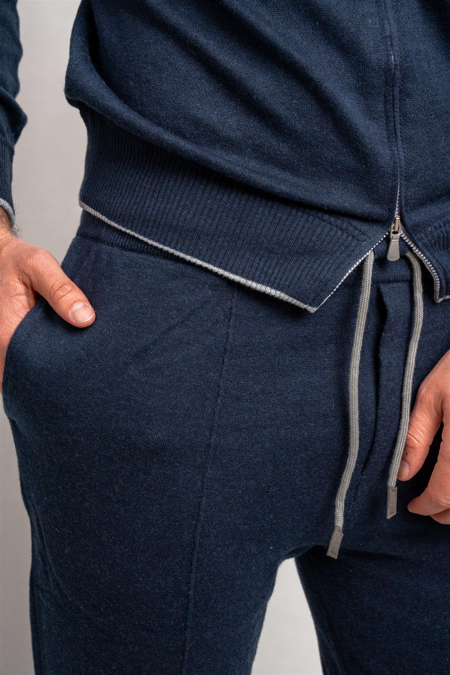 Pantalone Cashmere / Cotton - Navy