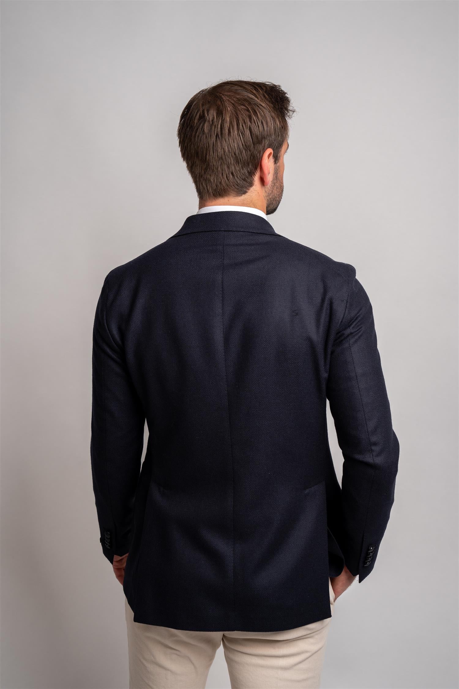Structure Blazer Wool/Cashmere - Navy