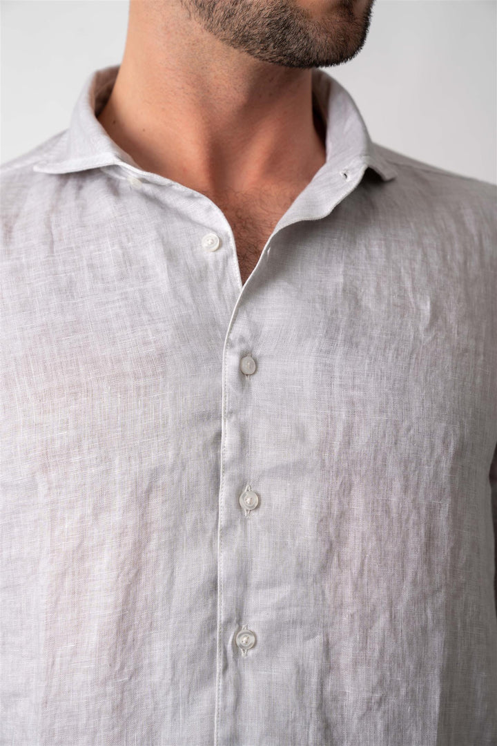 Linen Shirt - Grey