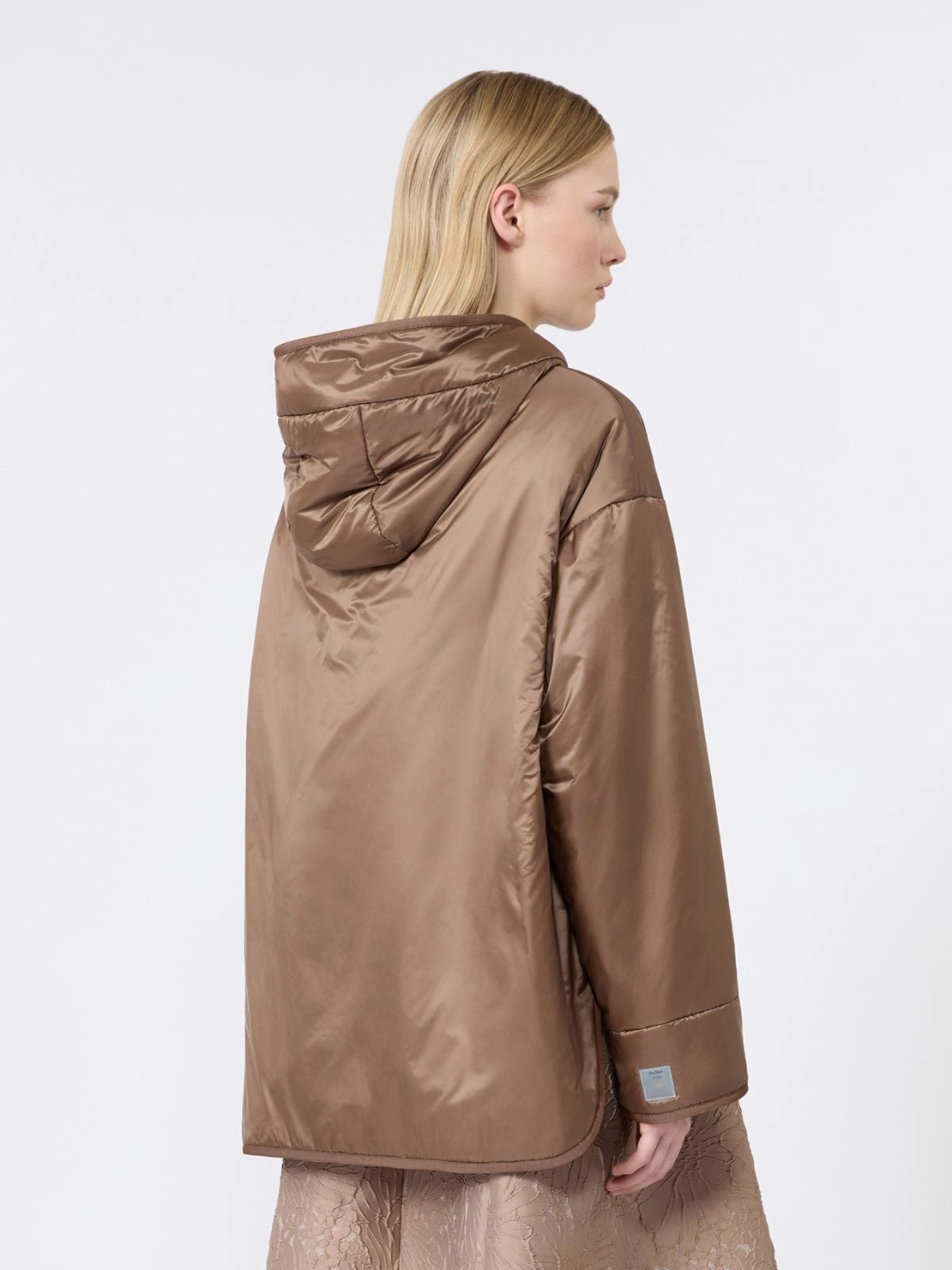 Oversized padded jacket  - Mud