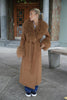 Lily Mongolian Coat - Burnt Sienna