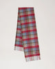 Mulberry Heritage Check Scarf Moss-Sky Blue