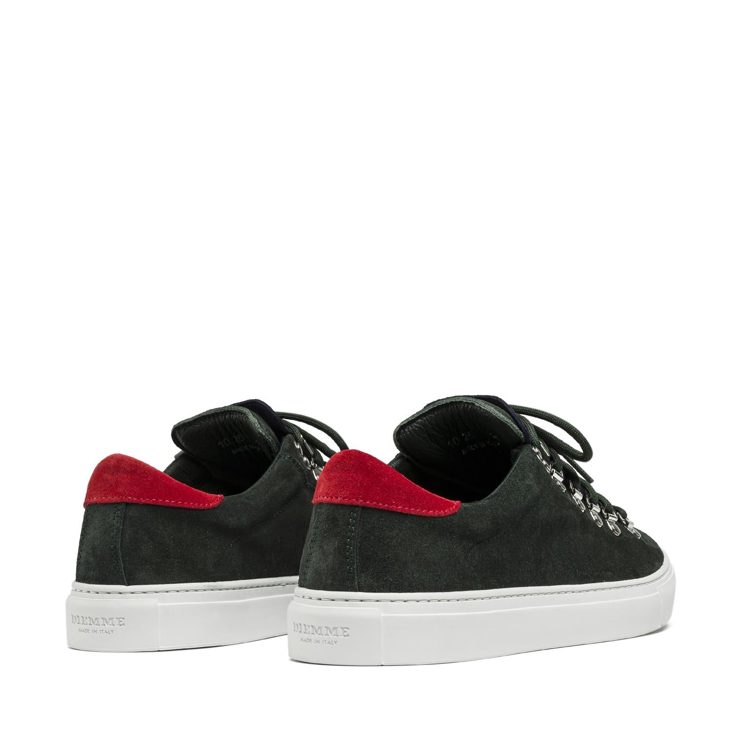 Marostica Low - Bottle Green Mix Suede