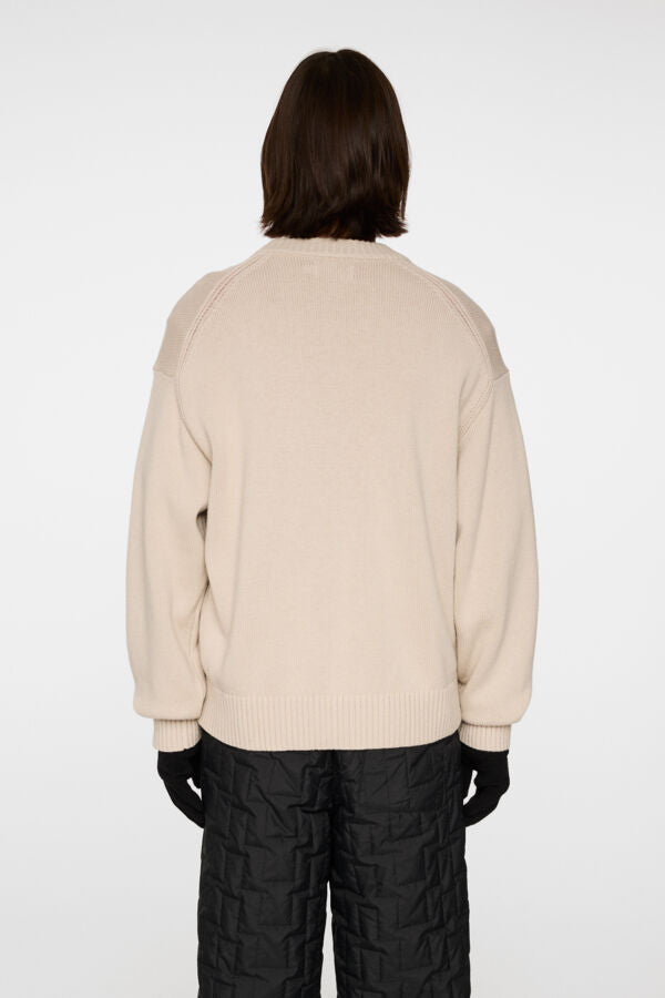 Eddy Cotton Wool Crewneck - Moonbeam
