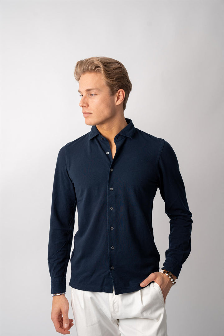 Pique Shirt - Navy