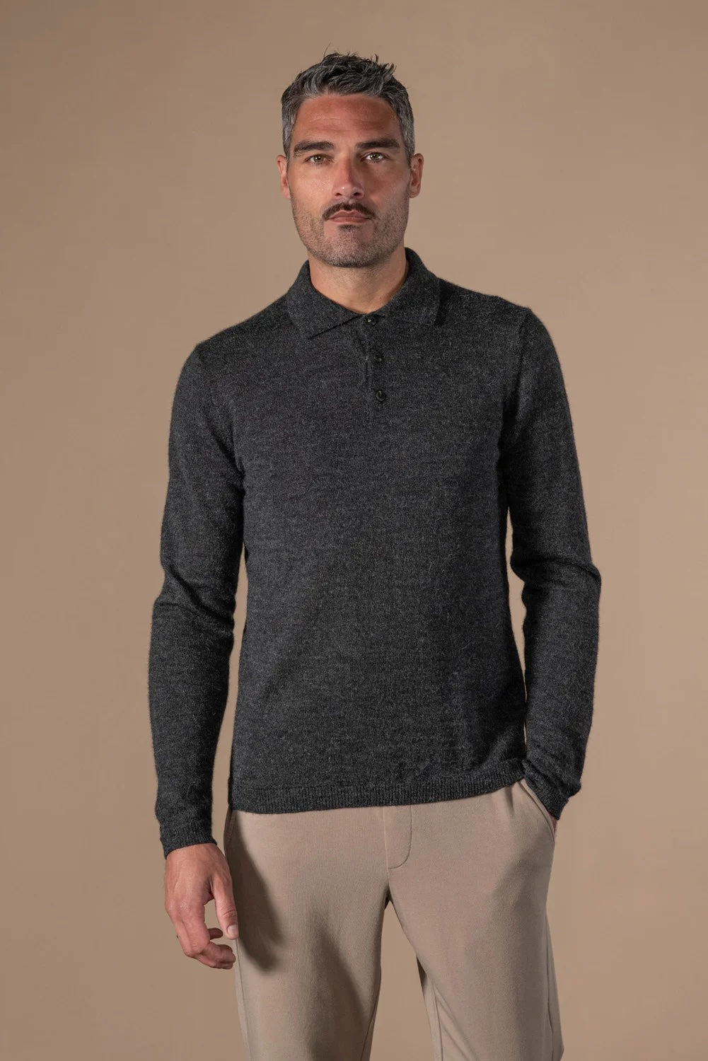 Polo Baby Alpaca - Grey