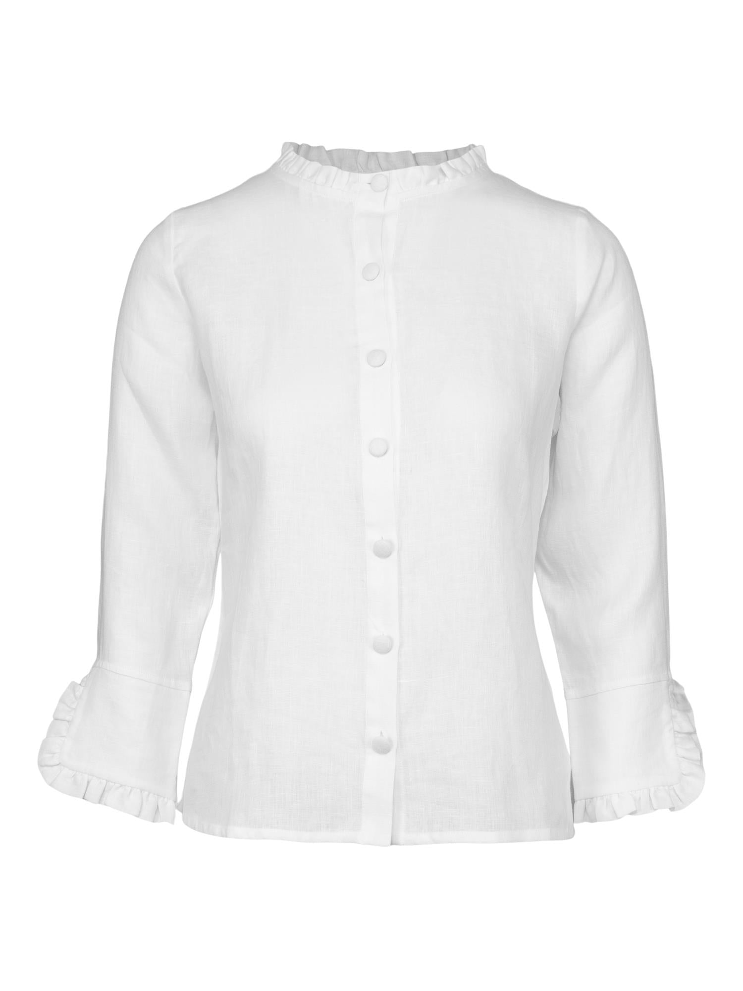 Clarion Linen Shirt White