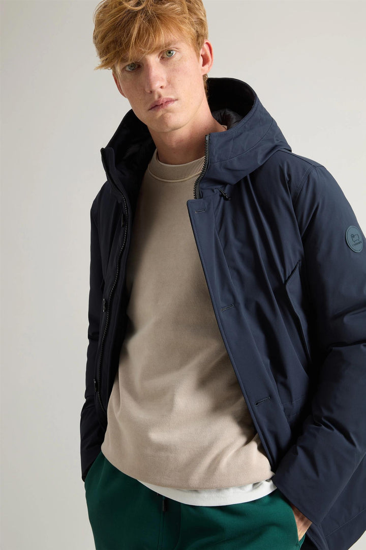 Arctic Stretch Down Parka - Blue