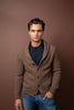 Shawl Collar Cardigan - Brun