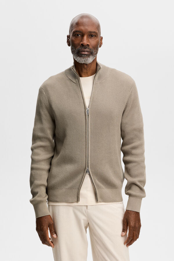 Alexis Full Zip Cardigan - Green
