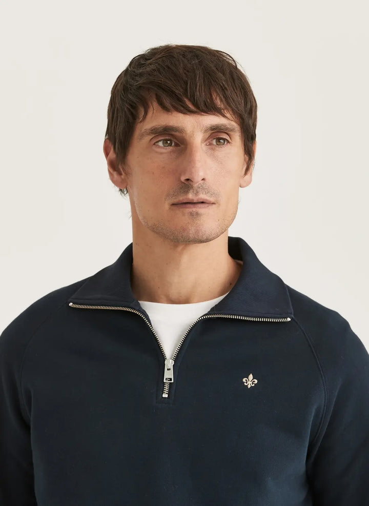 Maryon Half Zip Sweatshirt - Old Blue