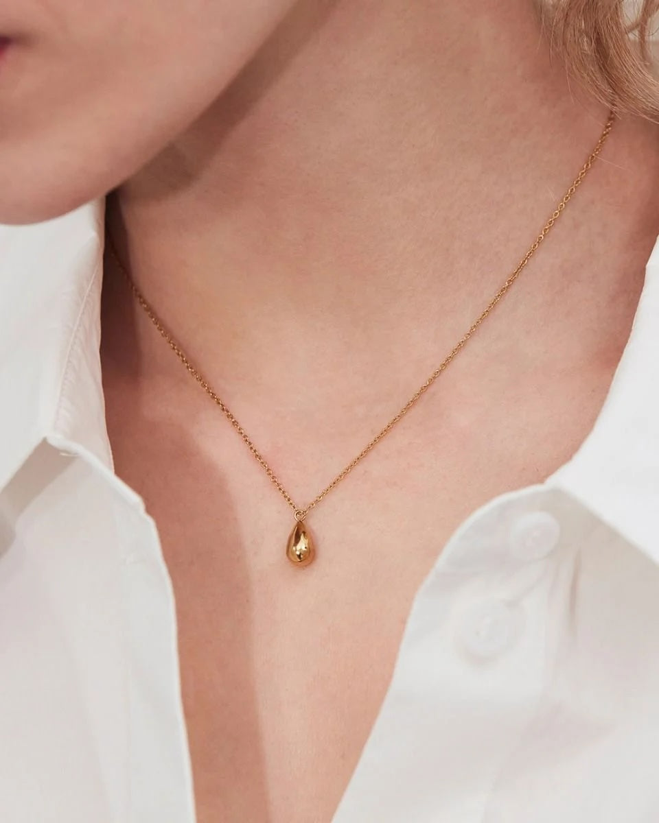 Drop Mini Necklace Gold