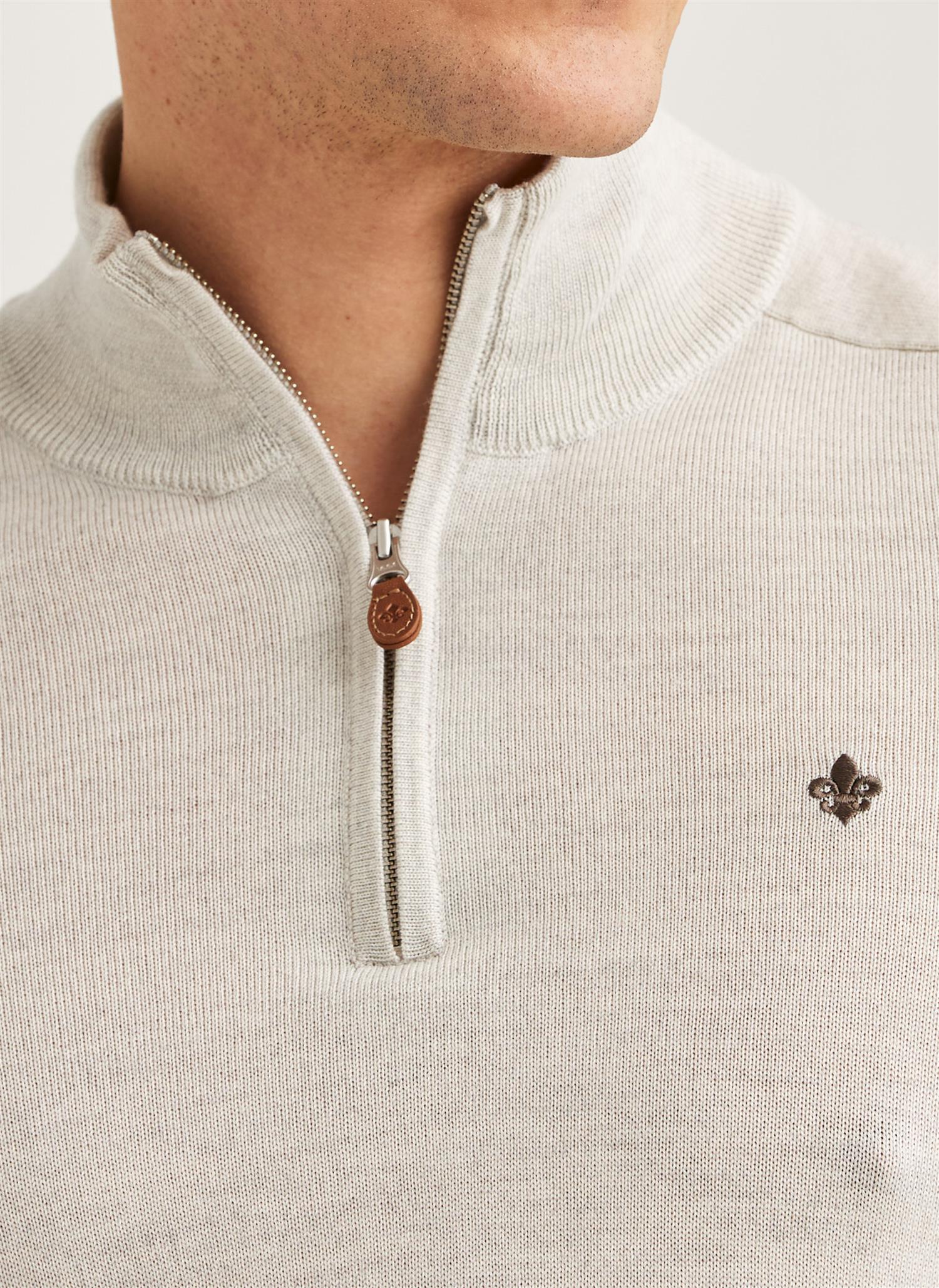 Merino John Zip - Off White