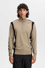 Kendrick Knittet Zip Sweater - Brindle