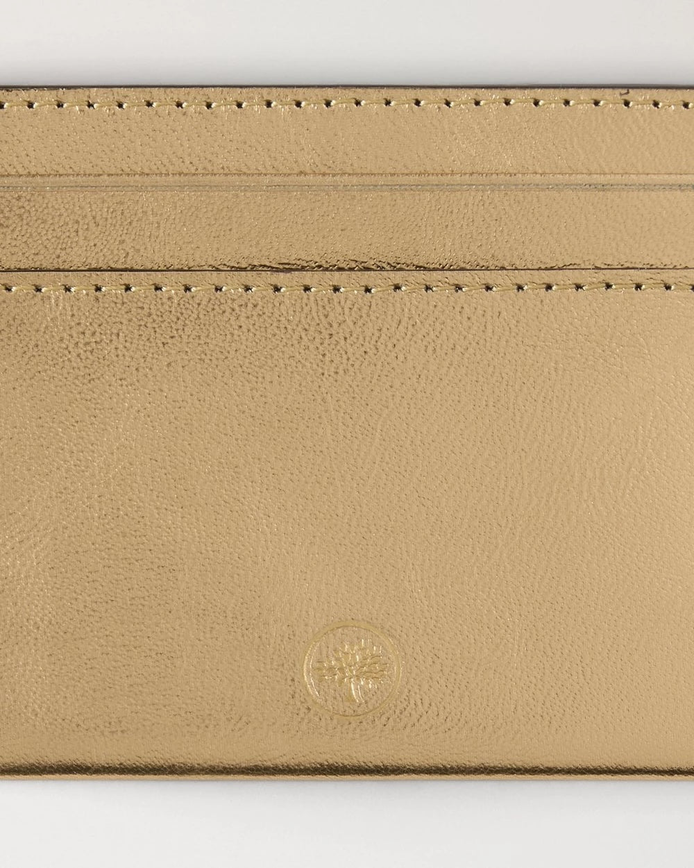Credit Card Slip Somerset Gold Metallic Leather