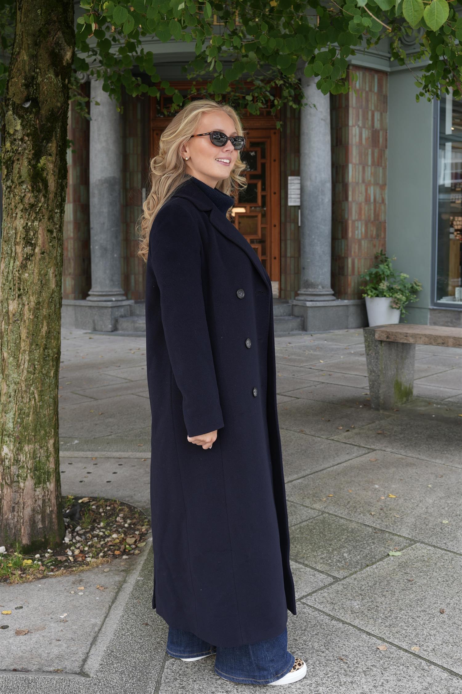 Long Coat – Navy