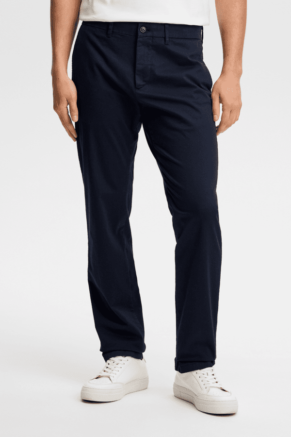 Chase Cotton Stretch Pants - Navy