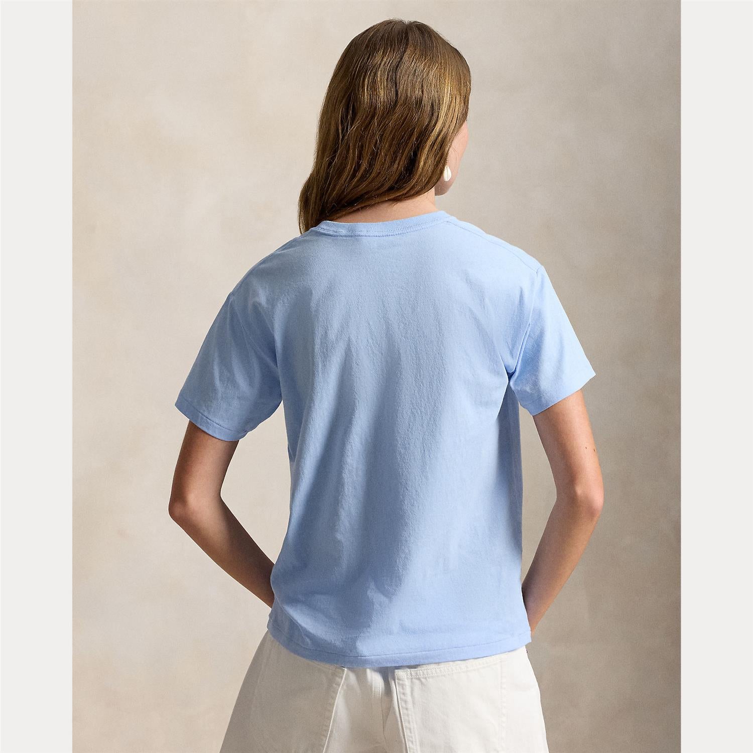 Polo Bear Cotton Jersey Tee Baby Blue