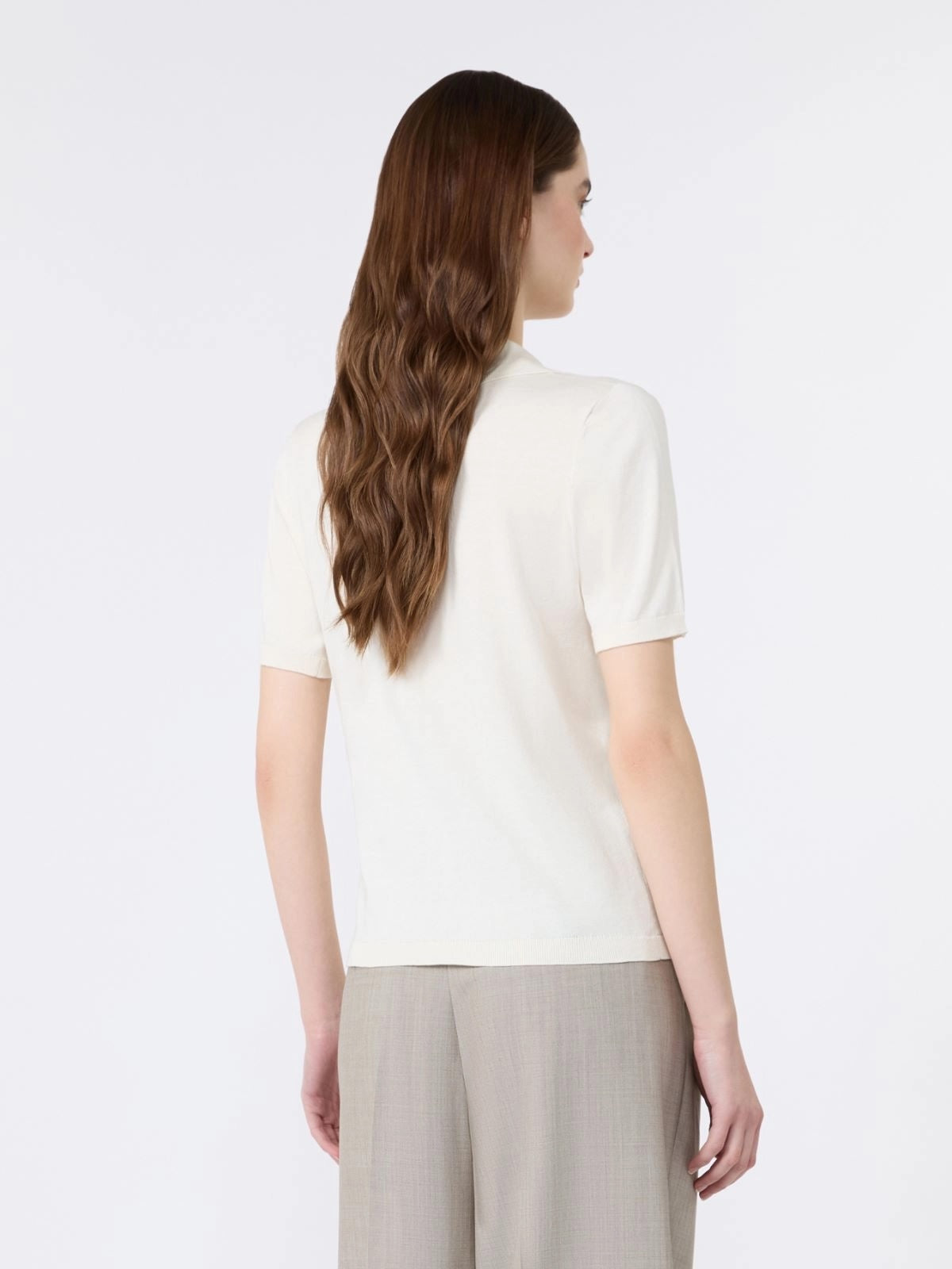 Silk & Cotton Top - Ecru