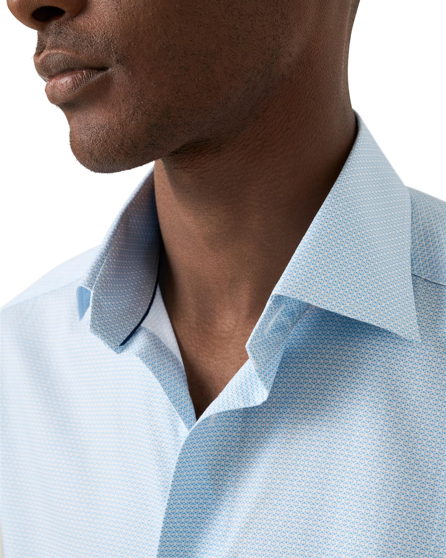 Geometric Signature Twill Shirt - Light blue