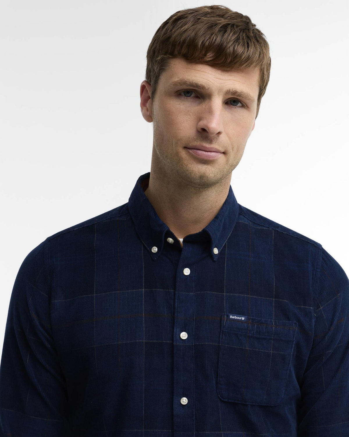 Blair Tailored Cord Shirt - Midnight Tartan