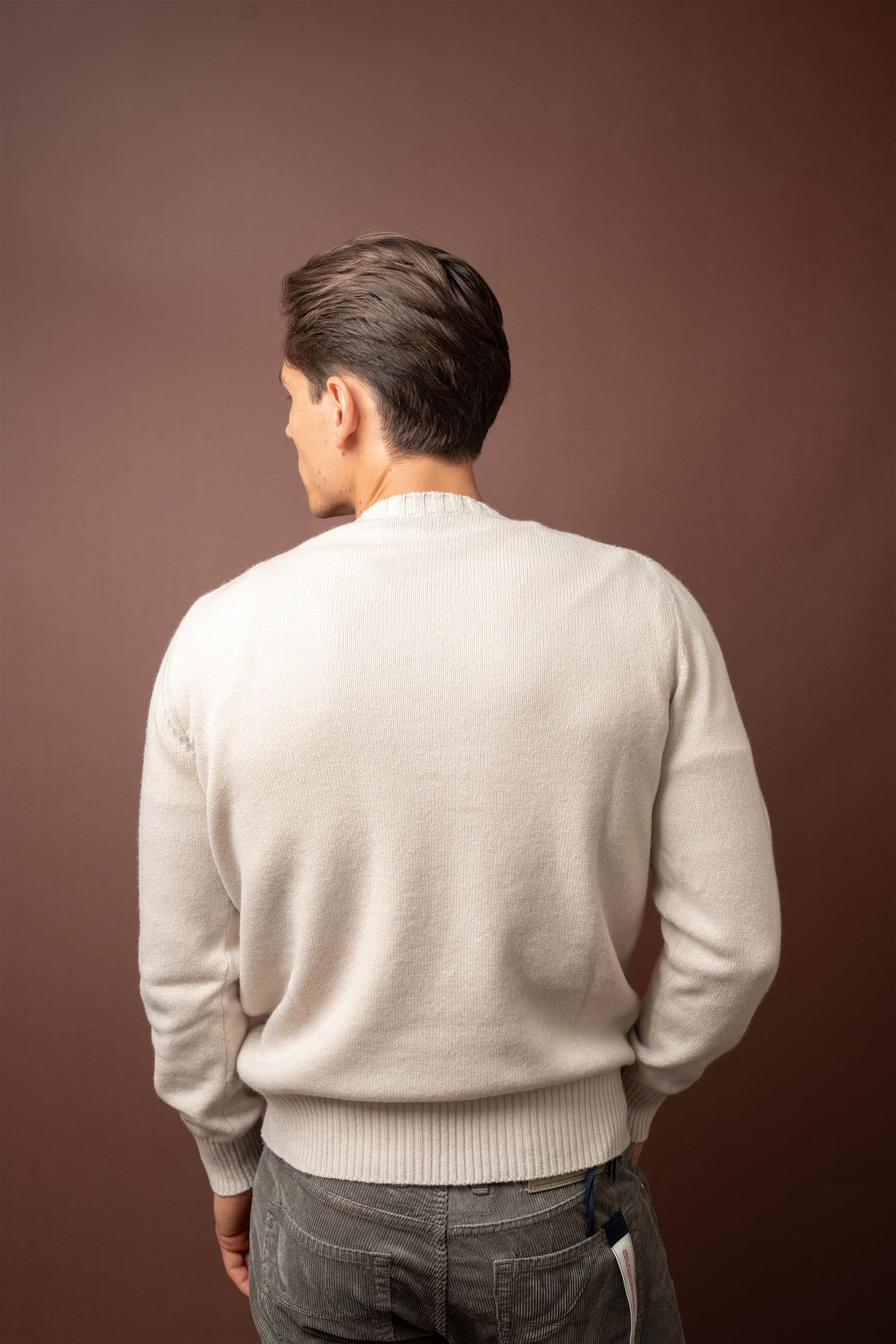 Crewneck Cashmere Blend - Off White