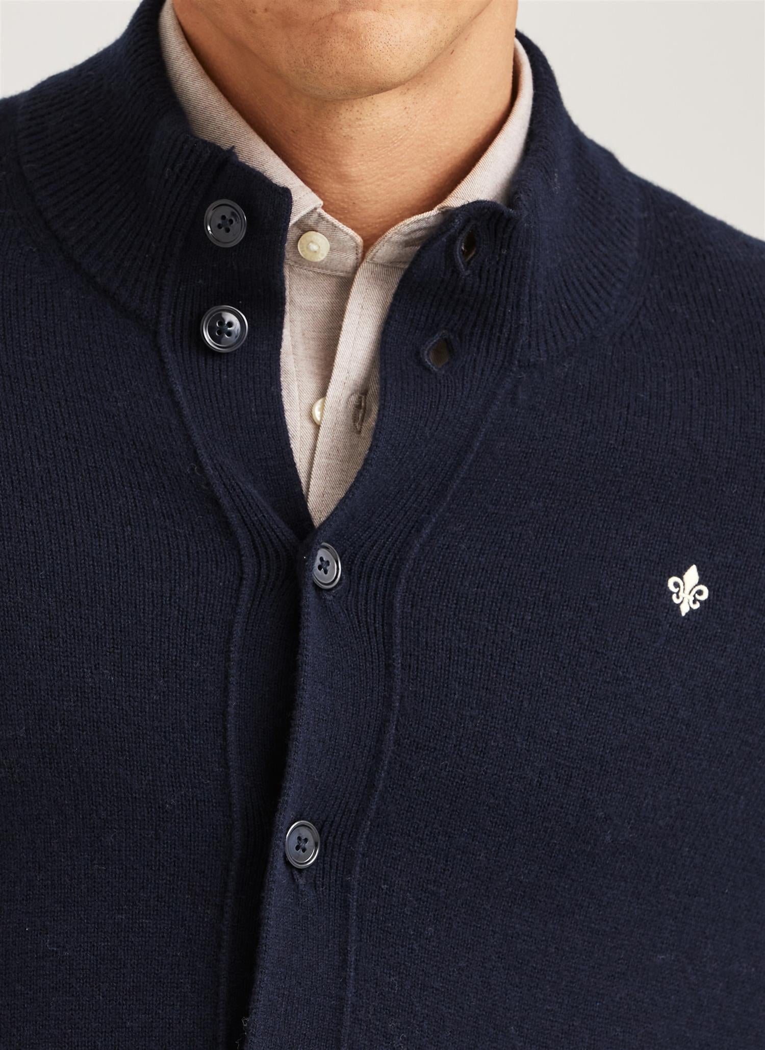 Hertford Button Cardigan - Navy