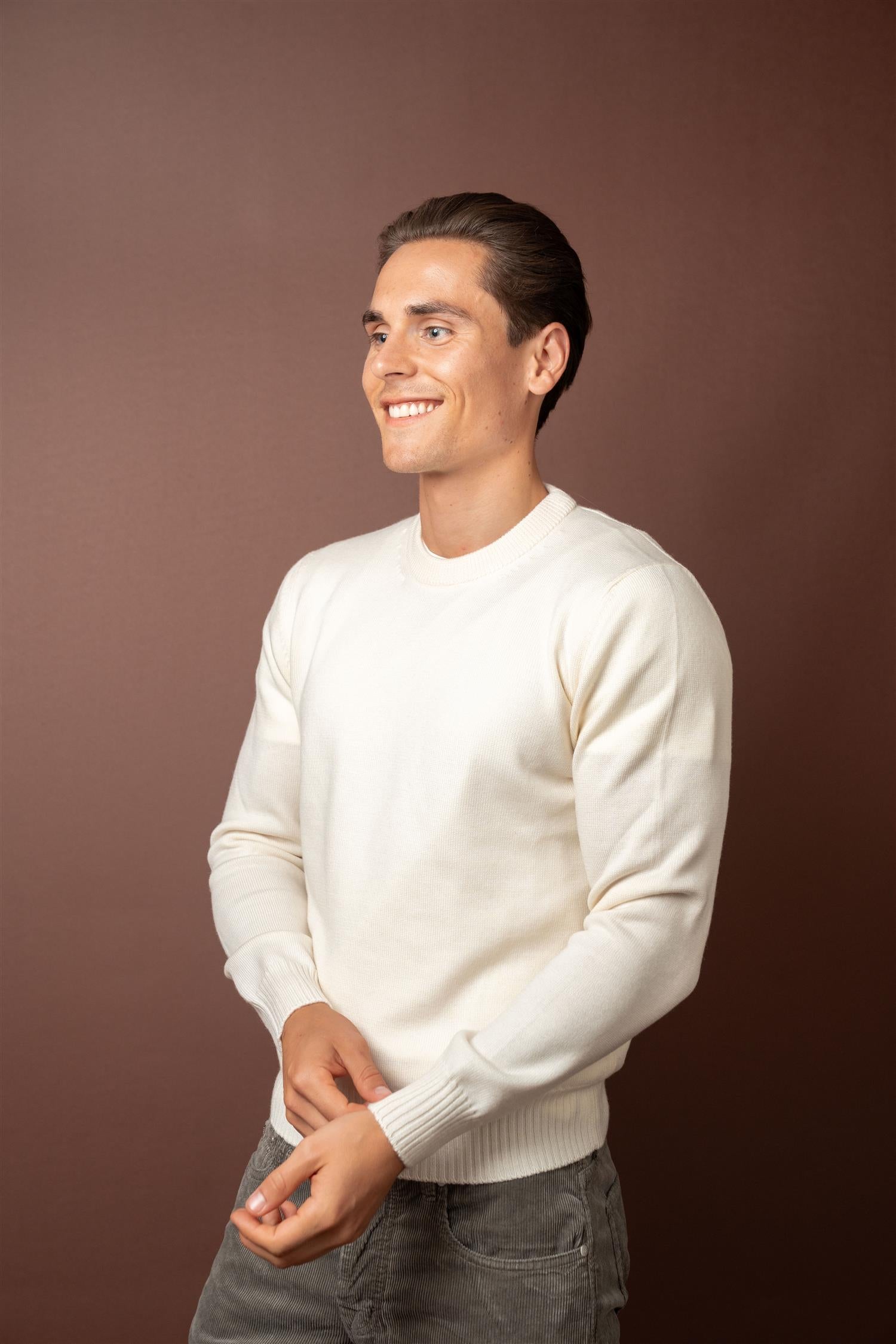 Crewneck Fine Merino - Cream