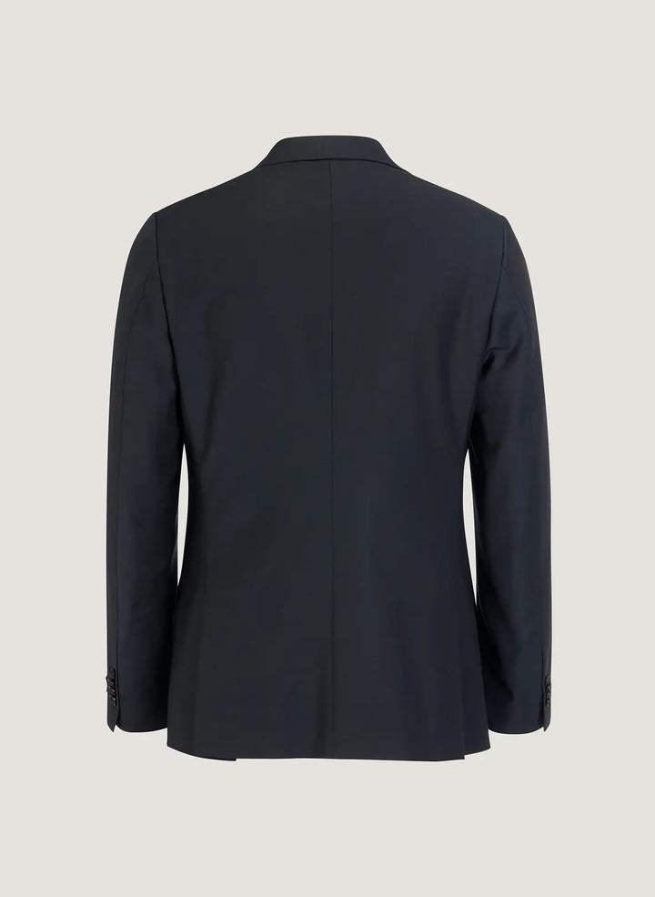 Wool Suit Jacket - Navy