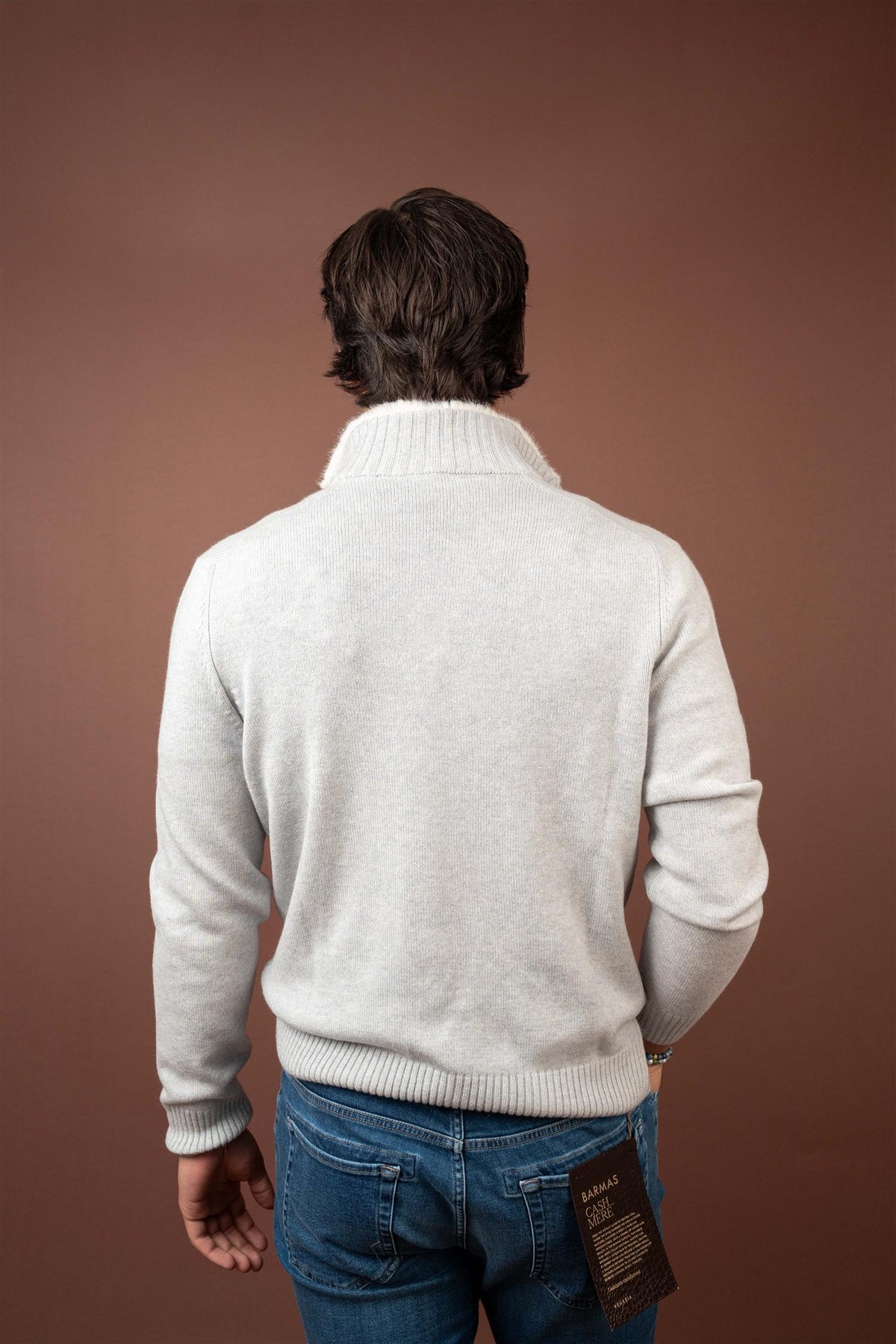 Cashmere Fur Cardigan - Grey