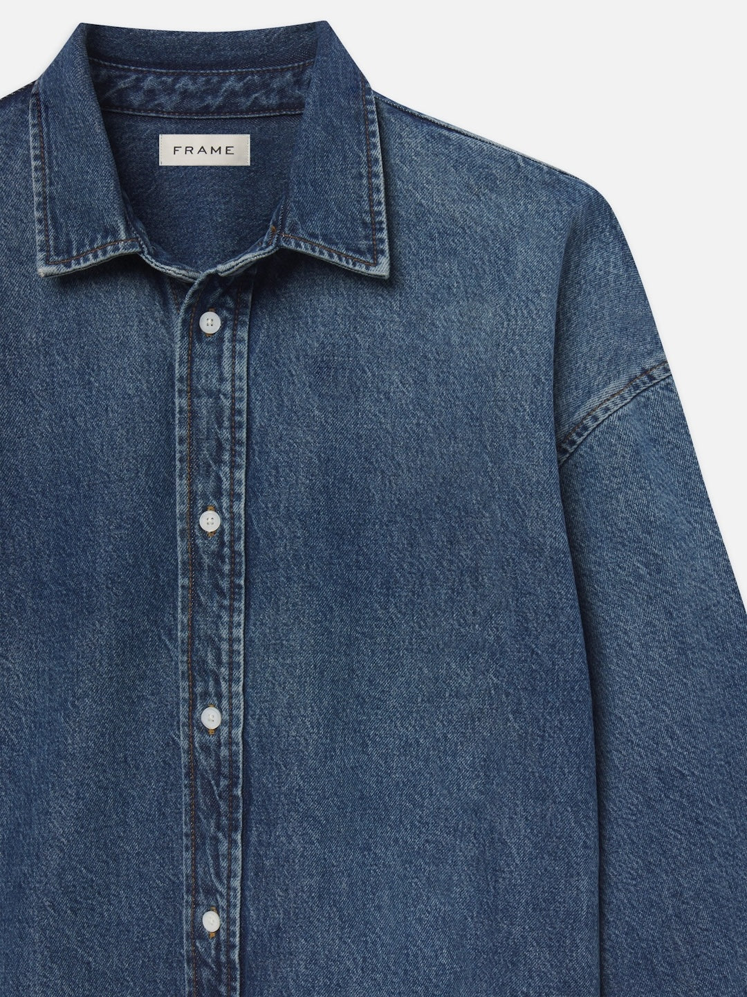 Relaxed Heavy Denim Shirt