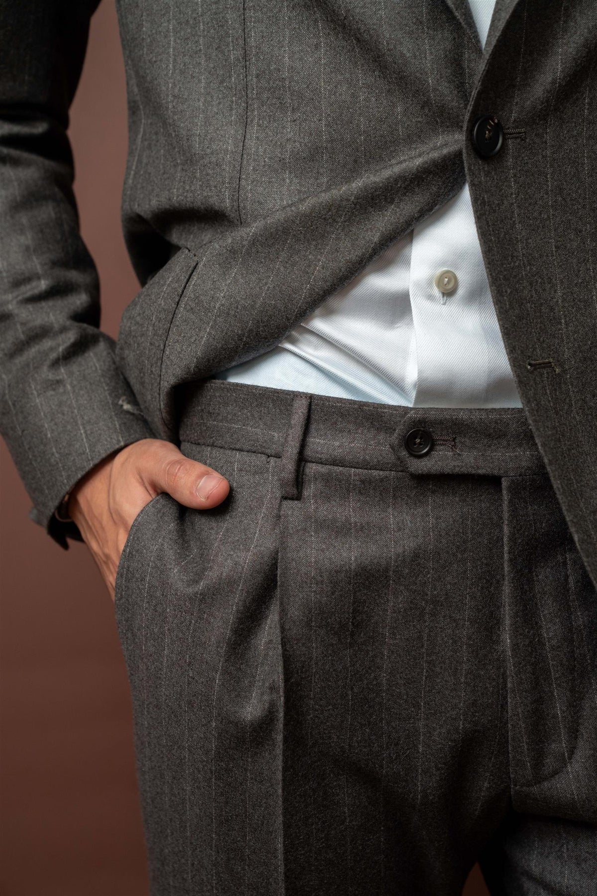 Super 110's Suit - Grey