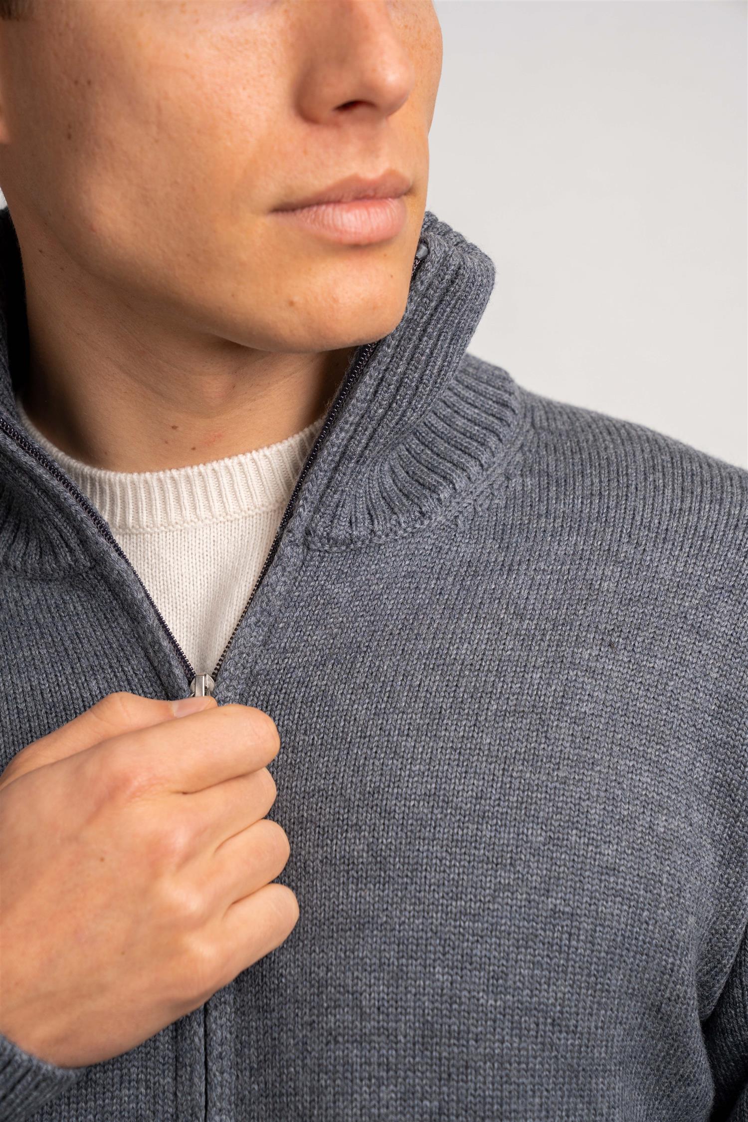 Heavy Full Zip - Grey