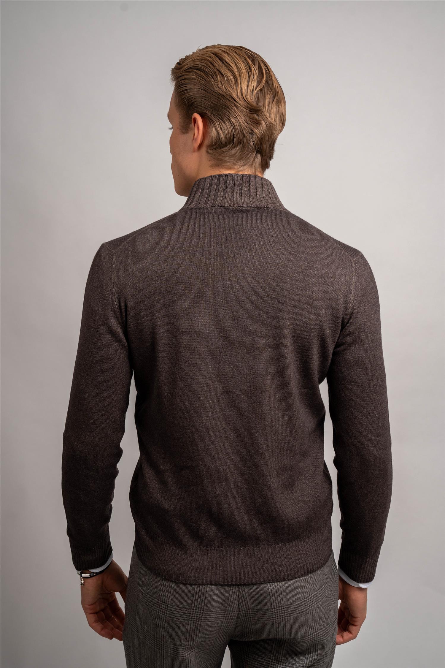 Full Zip - Mørkebrun