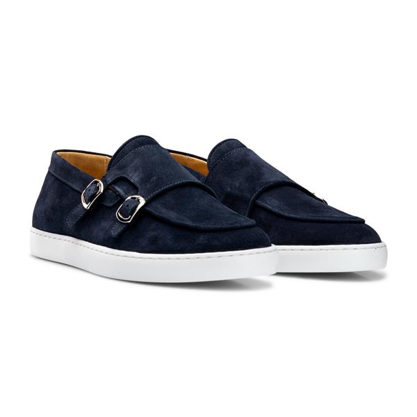 Monk Strap Sneaker - Navy