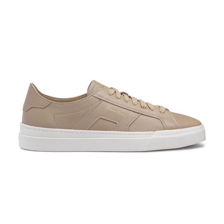 Double Buckle Sneaker - Beige