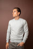 Crewneck Felted Cashmere - Grey