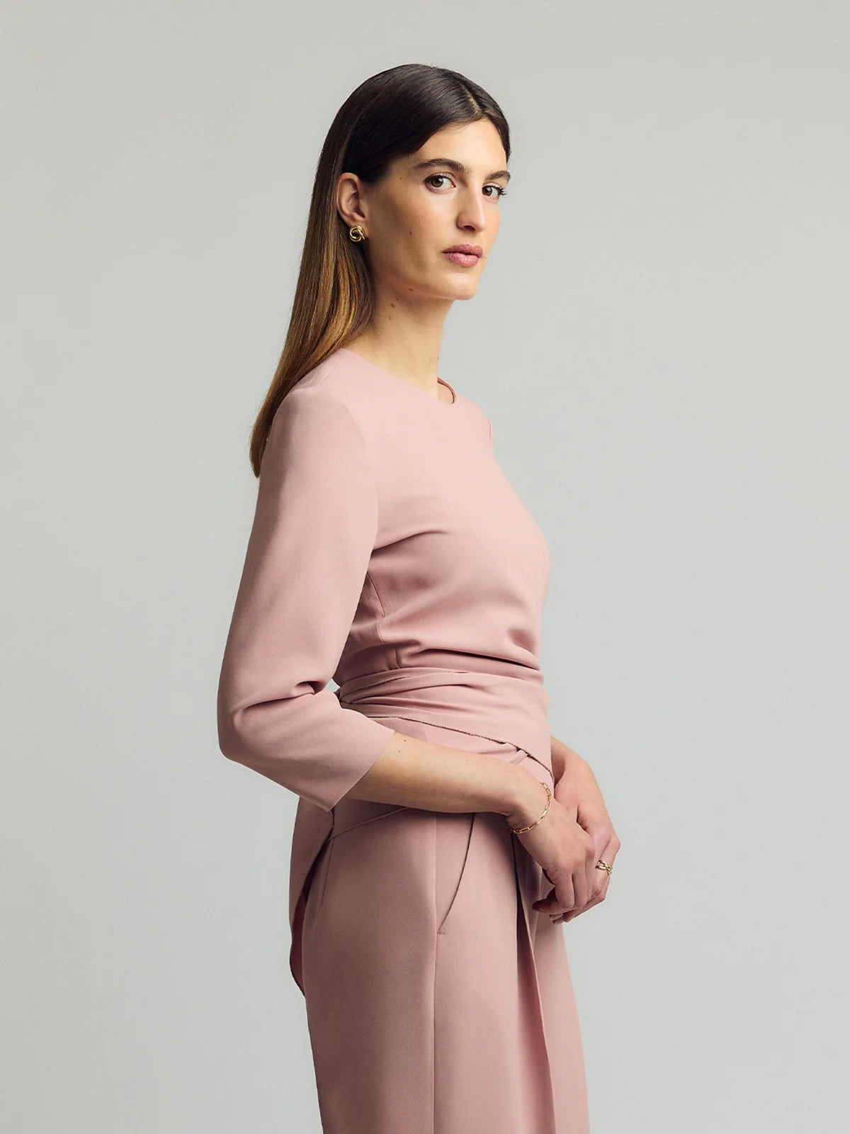Kiana blouse Hazy Pink