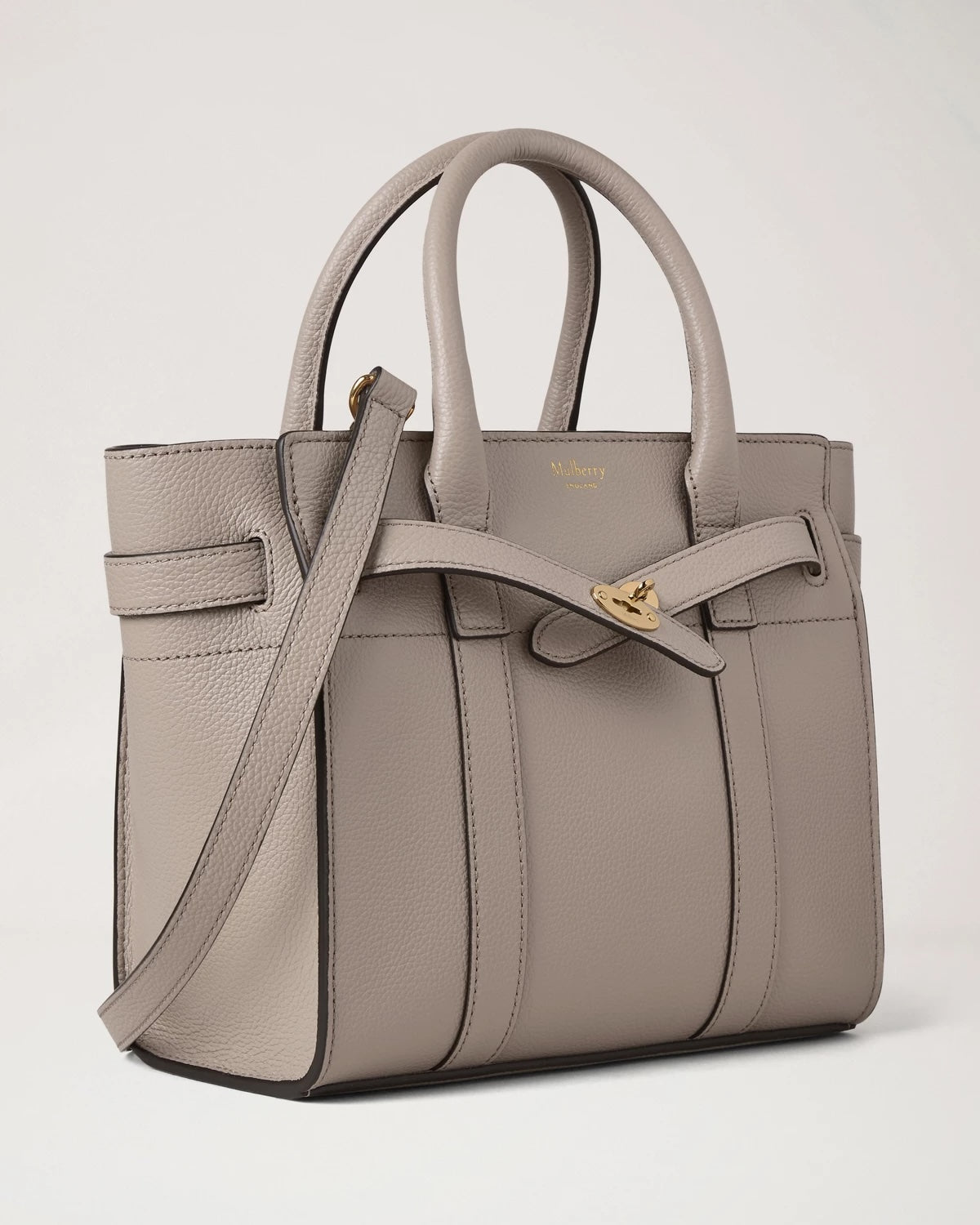 Mini Zipped Bayswater Cashmere Taupe Small Classic Grain